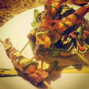 We had the fish first, than the woman next to us ordered one of these. We copied her.